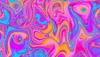 Rainbow swirling pattern with vivid neon pink, orange and blue tones. Excellent for vibrant print design, retro-futuristic UI or energetic abstract backdrops. Vibrant graphic abstract wallpaper