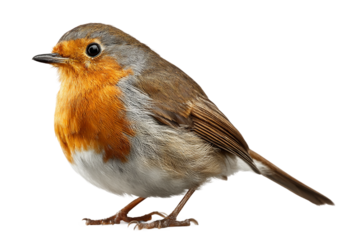 European Robin Side View Graphic isolated on transparent background