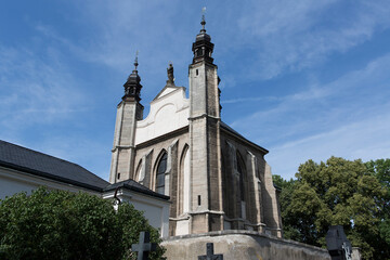 Obraz premium Czech Republic Kutná Hora view on a cloudy summer day