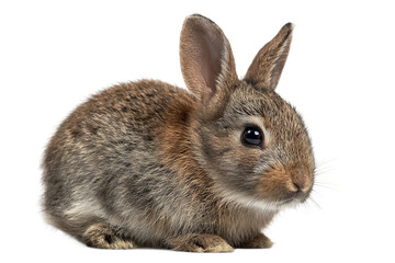 Obraz premium Wild rock rabbit close-up illustration isolated on transparent background