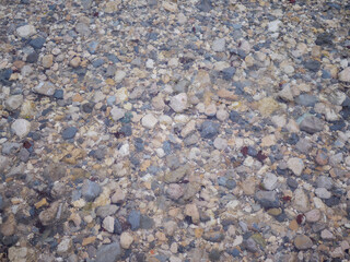 Seamless Natural Texture - Colorful River Stones Under Clear Water