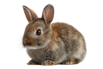 Rock rabbit resting illustration isolated on transparent background