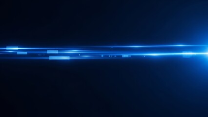 Fototapeta premium Blue Light Streaks Abstract Background stock