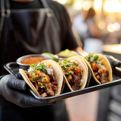 gourmet Street food Tacos