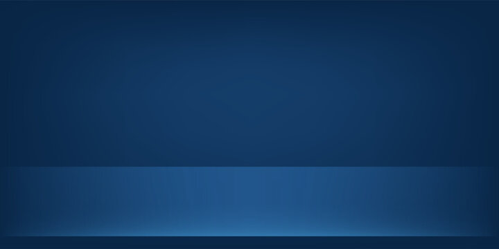 Blue navy color studio background. Space for selling products on the website. Vector illustration.