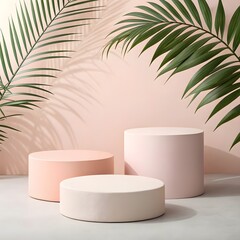 Geometric Shapes Podium with Modern Abstract Design