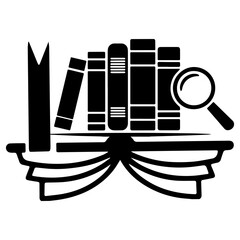 Bookshelf Research Icon