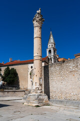 Pillar of Shame in Zadar in Croatia