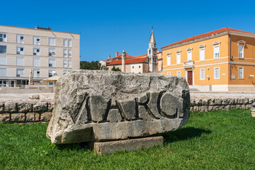 Roman Forum in Zadar in Croatia