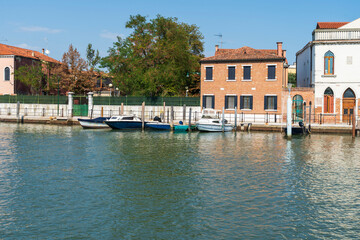 The pretty Island of Murano Venice Italy