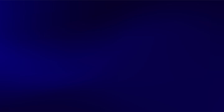 Deep blue ocean gradient wallpaper. Abstract dark navy underwater background. Blurred sea backdrop for presentation, banner, brochure, poster. Deep water or night sky concept design. Vector