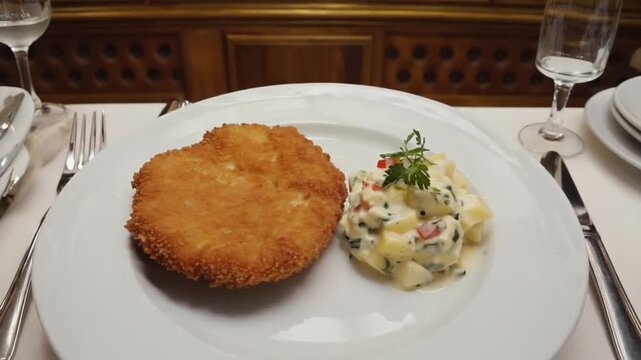 Schnitzel in Vienna.