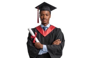 Graduation Portrait with Diploma