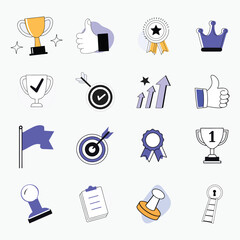 Minimal Achievement Symbols Collection