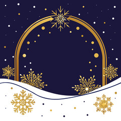 christmas background with snowflakes