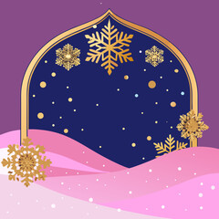christmas background with snowflakes
