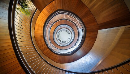 low angle view of spiral staircase