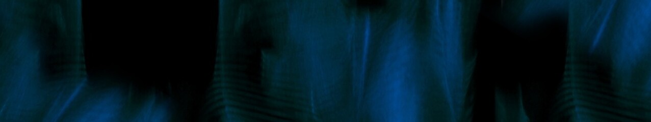 Deep teal fluid waves with abstract dark folds and soft textured motion in a horizontal panoramic...