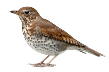 Fototapeta premium Cartoon thrush isolated on transparent background