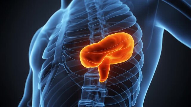 3D rendered medical animation of the cerebellum