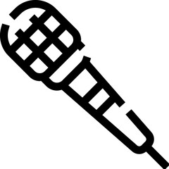 Microphone icon representing sound recording and broadcast