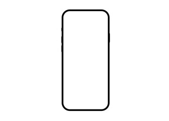 Phone mockup smartphone blank vector illustration