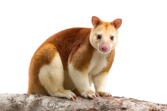 Alert tree kangaroo isolated on transparent background