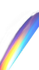 Obraz premium abstract rainbow ligths isolated on transparent background, png