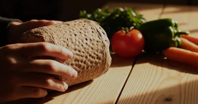 Sustainable mycelium packaging for zero waste lifestyle. Bioeconomy concept.
