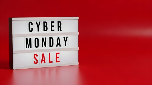 Vibrant glowing sign advertising a major online shopping event featuring irresistible deals and massive discounts for customers - Powered by Adobe