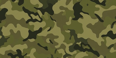 Abstract digital camo pattern in trending muted greens, browns, and grays,  streetwear,  pattern