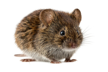 Vole in forest isolated on transparent background