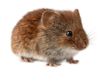Small vole isolated on transparent background