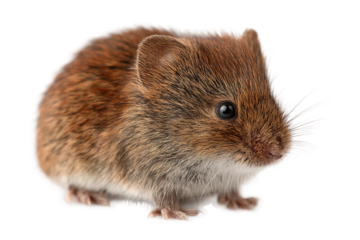 Small vole isolated on transparent background
