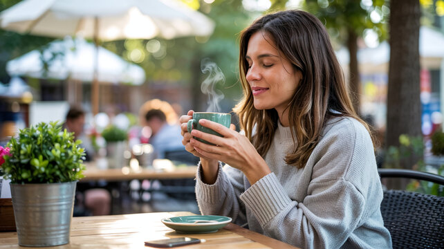 she could feel the refreshing coolness and caffeine ick.
