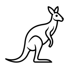 kangaroo vector illustration