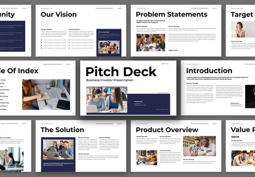 Minimal Business Investor Pitch Deck Presentation