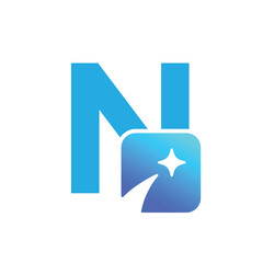 Letter N logo, N logo, AI logo set, modern and minimal design, tech-inspired, colorful icons and symbols, suitable for artificial intelligence, innovation, branding, startups, and digital identity.