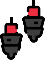 Spark plugs icon for automotive and engine parts