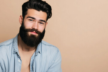 Obraz premium Handsome Man with a Full Beard