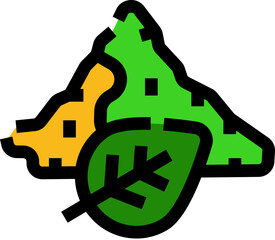 Tea plantation mountain landscape with green leaf