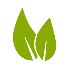 Green Leaves Environment Symbol Plant Based Vegan Badge Sticker Stamp Info Label Sign Icon for Product and Package. Vector Image.