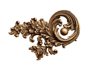 Antique Gold Scrollwork Ornament