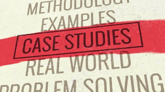 Case Studies 3D Scrolling Title Animation