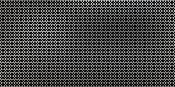 Selective focus, close-up view at One Way Vision sticker film with dot pattern on glass of window