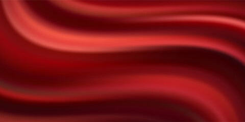 Luxury red satin smooth fabric background. Abstract background luxury red cloth or liquid wave or wavy folds of silk satin background. Red silky fabric. Decoration element for design.