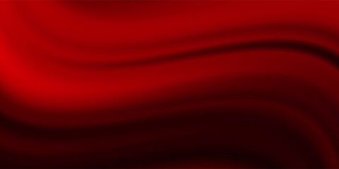 Luxury red satin smooth fabric background. Abstract background luxury red cloth or liquid wave or wavy folds of silk satin background. Red silky fabric. Decoration element for design.