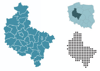 Set maps of Greater Poland Voivodeship