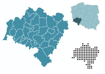 Set maps of Lower Silesian Voivodeship