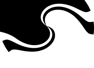 Vector divided background on black and white. Abstract curved line. Design element for gifts, textiles, interior, packaging, covers. Vector background. Wave. Sports pattern